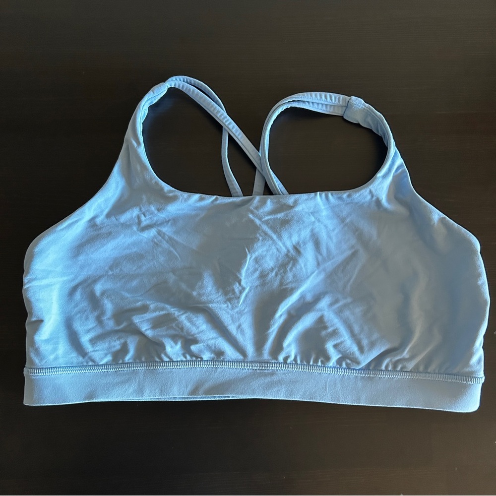 lululemon energy bra — medium support  Sinatra Blue (size 14)